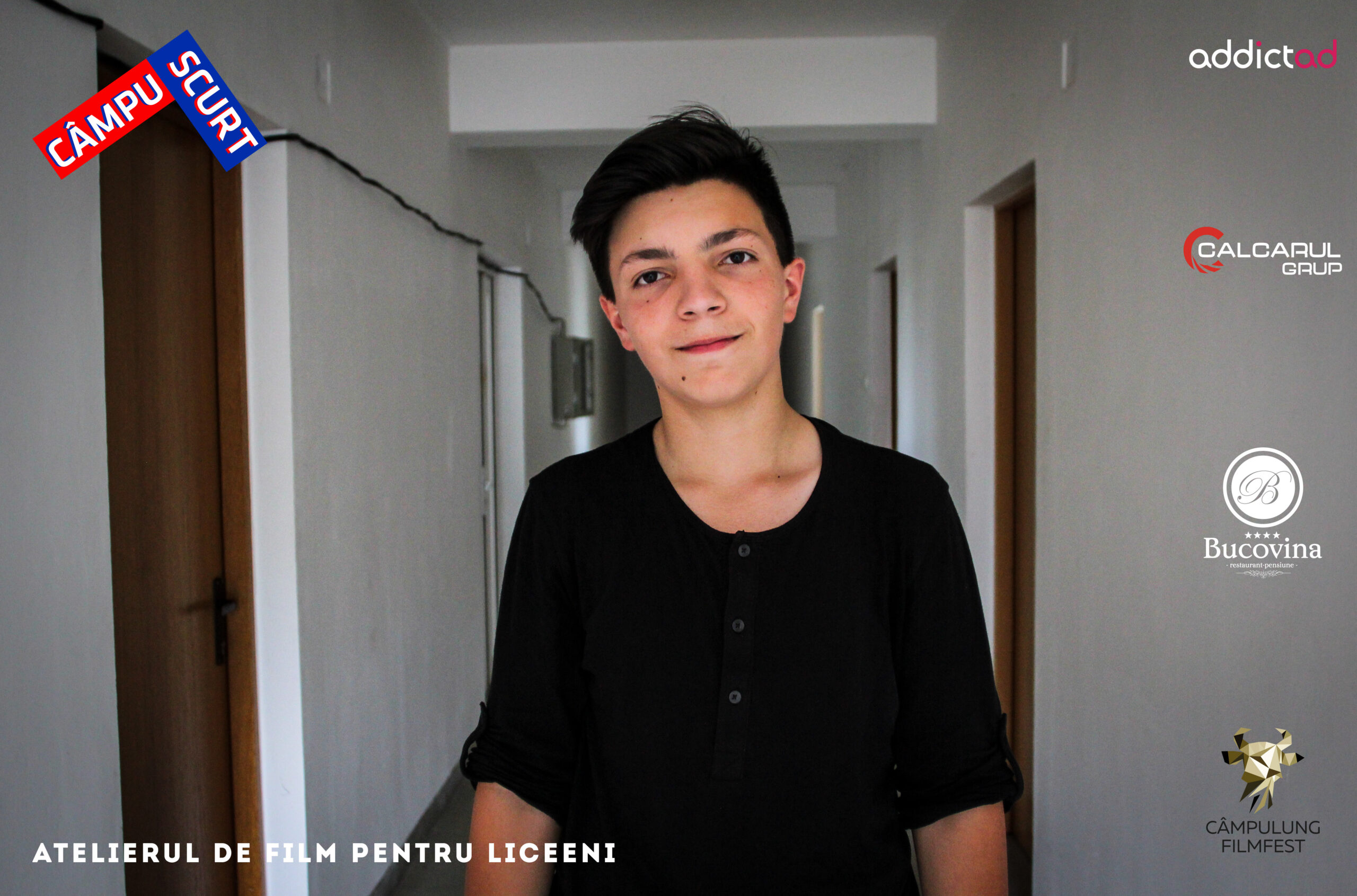 Robert în 2017, participant la atelierul CâmpuScurt